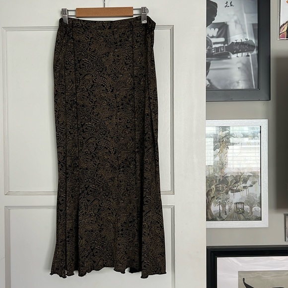 90s grudge/whimsy goth Briggs New York paisley skirt - Picture 1 of 4